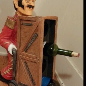 FRENCH 4 BOTTLE WINE CADDY-VIN DU FRANCE-RARE-VINTAGE